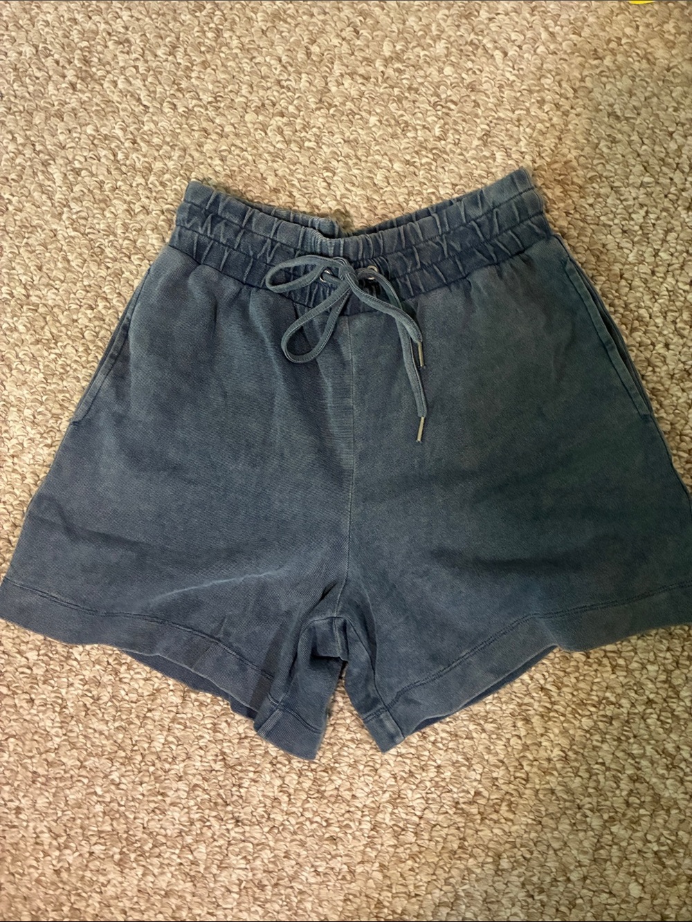 Splendid Steel Blue Drawstring Lounge Shorts